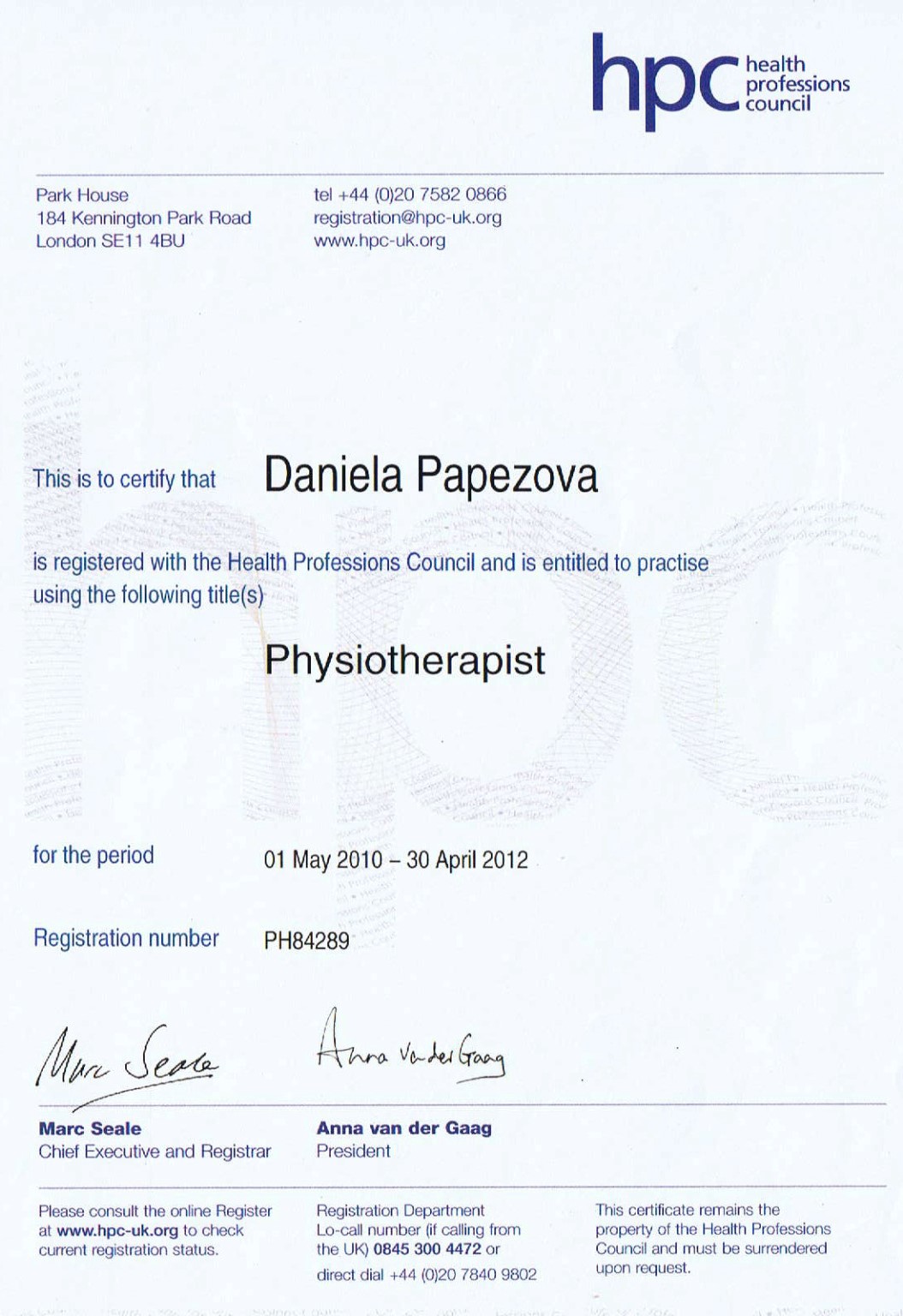 physiotherapist